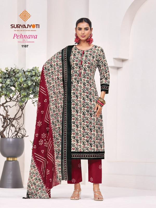 Suryajyoti pehnava vol 11 wholesale dress material in pimpri